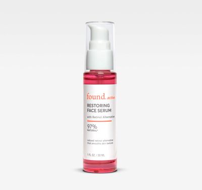 Found Active Restoring Face Serum with Bakuchiol Retinol Alternative, Refines the Look of Uneven Texture, Rich Antioxidants Improve the Appearance of Fine Lines &amp; Wrinkles, 1 Fl Oz