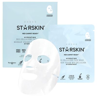 STARSKIN Red Carpet Ready 1x40g, Korean Skincare Mask, Coconut Bio-Cellulose Hydrating Mask for Face, all Skin Type, Glass Skin, Face Glow Effect, Instant Hydration, Revitalizing and Moisturizing