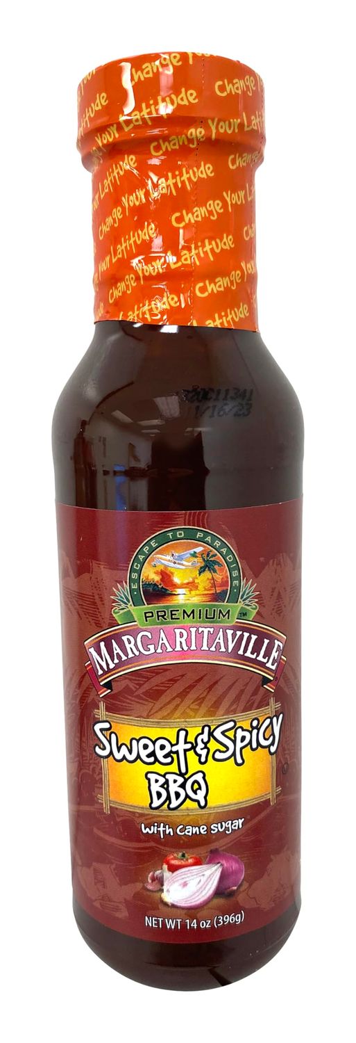 Margaritaville Caribbean BBQ Sauce, Sweet and Spicy, 17.5 Ounce (Pack of 6)