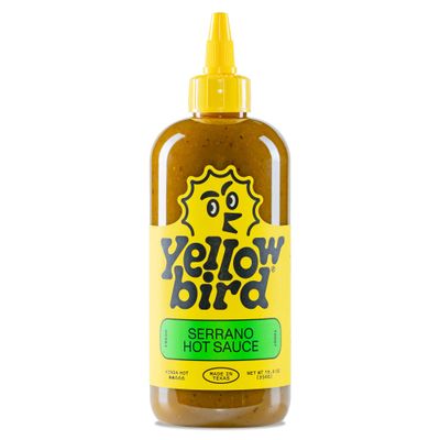 Serrano Hot Sauce by Yellowbird Foods, All Natural, Non-GMO, 19.6 oz bottle