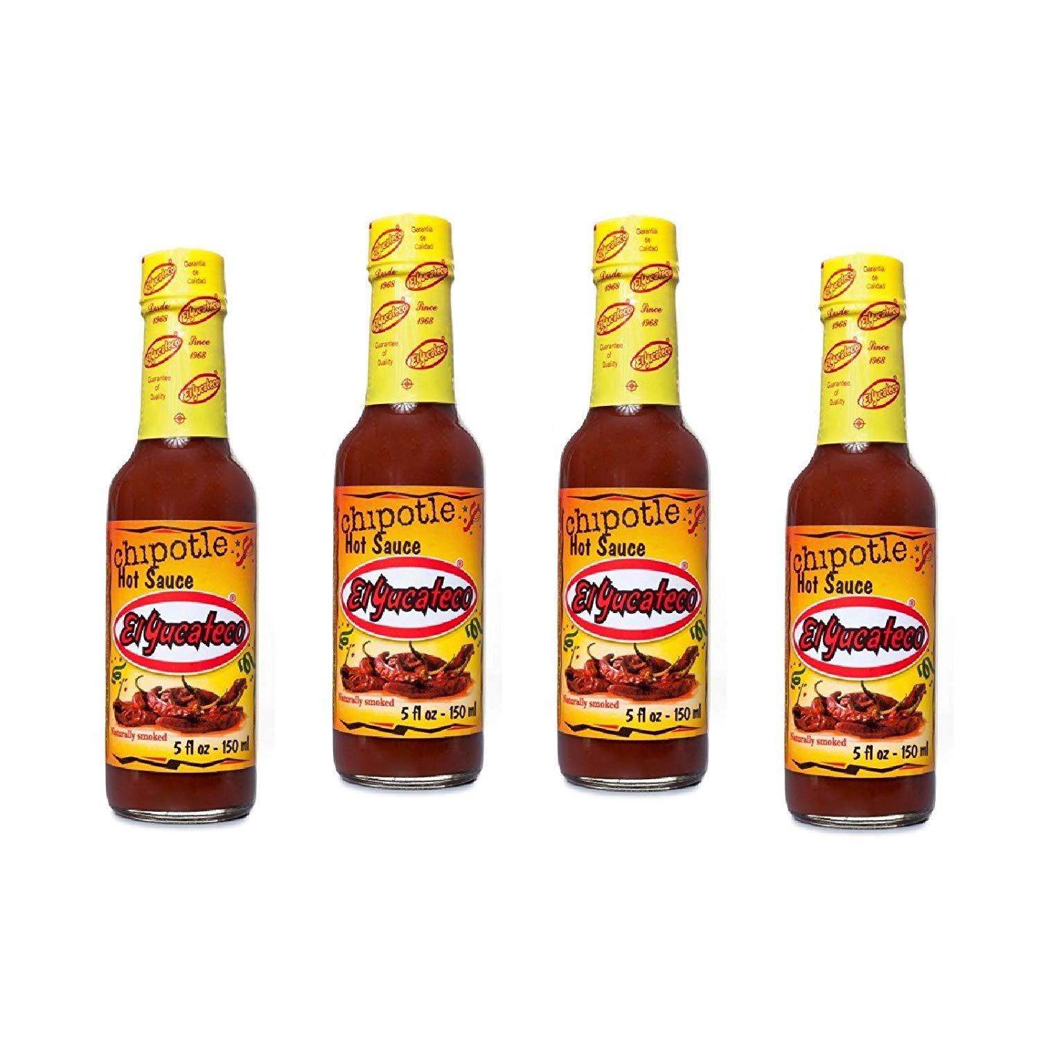 El Yucateco Chipotle Hot Sauce 5 oz. (4-Pack)