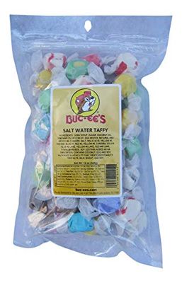 Buc-ee&#39;s Assorted Gourmet Salt Water Taffy in a Resealable Bag, 12 Ounces