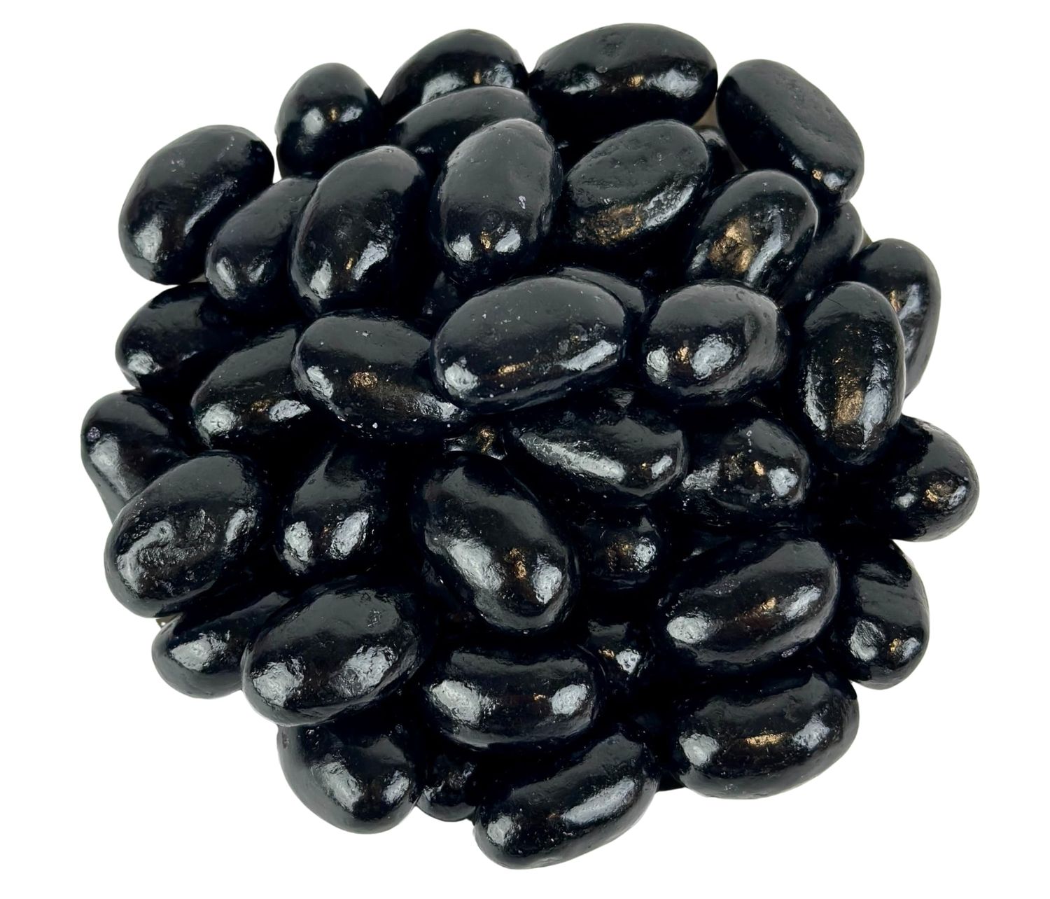 Cozy Confections Black Licorice Jumbo Jelly Beans, 1 Pound