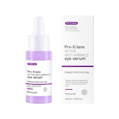 DEleventh Korean Brand Pro-Xilane Active Anti-Wrinkle Eye Serum 30ml / Anti-Aging, Reduces Puffiness, Dark Circles, &amp; Firms Skin, Hydrating, Brightening, and Revitalizing Formula for Youthful Eyes