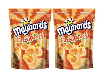 Maynards Fuzzy Peach Candy, 355g/12.5 oz, (2 Pack) - Imported from Canada