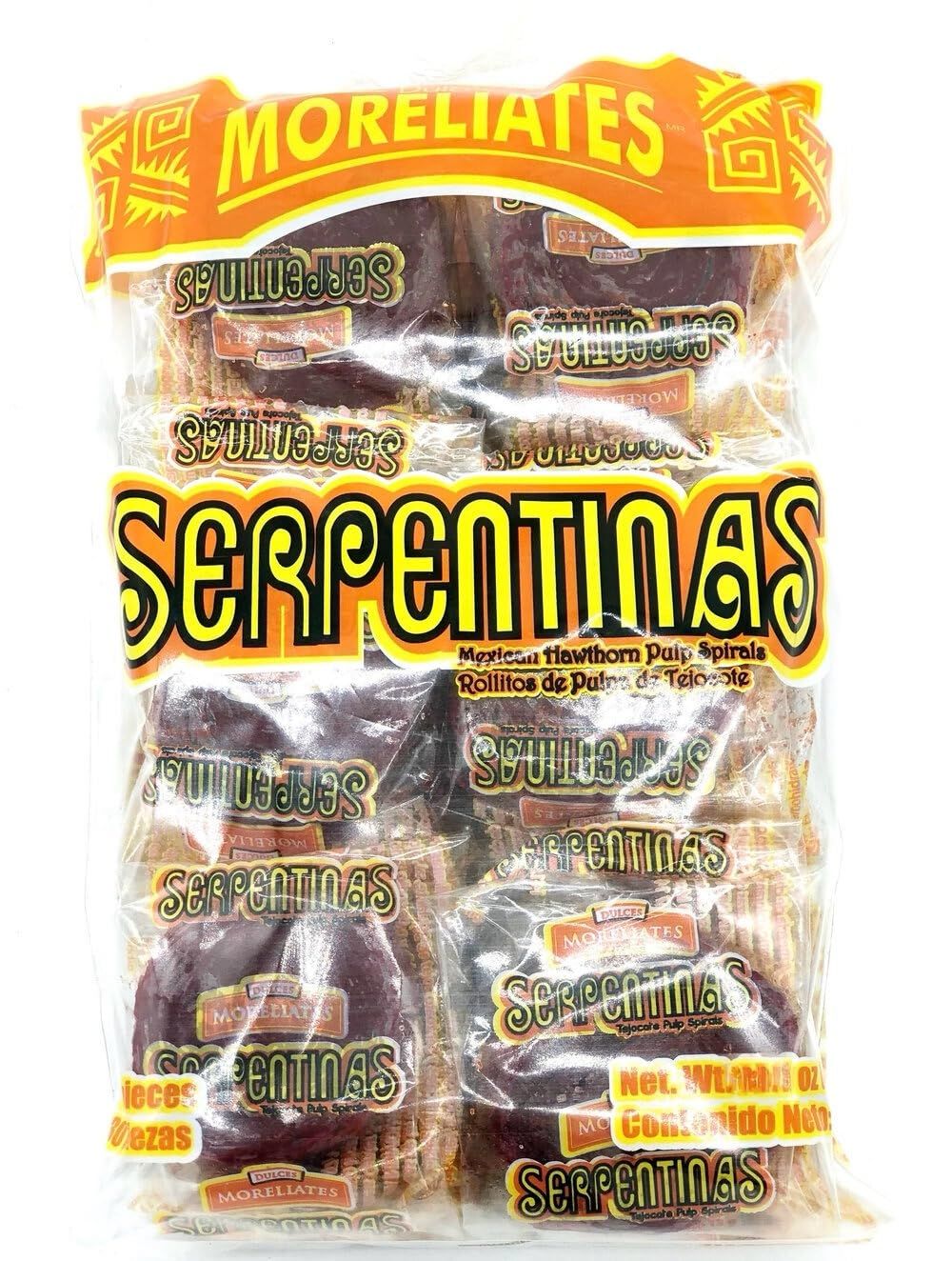 2 X Serpentinas Dulce Tamarindo Chile Y Sal Tamarind Mexican Candy 48 Pcs