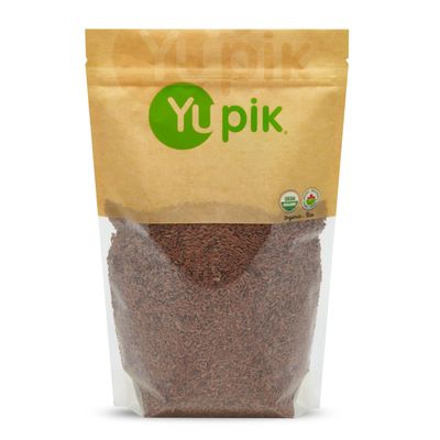 Yupik Organic Brown Flax Seeds, 2.2 lb (35.2 oz), Gluten-Free, Non-GMO, Kosher, Vegan, Raw Seeds, Rich in Omega-3, Excellent Source of Fiber, Plant-Based Protein, Ideal for Baking &amp; Topping