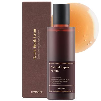HYGGEE Natural Repair Serum - Hydrating &amp; Nourishing Face Serum with Ginseng Extract - Antioxidant &amp; Rejuvenating - Highly Concentrated Formula for Night Treatment - Skin Irritation Free, 4.05 fl.oz.