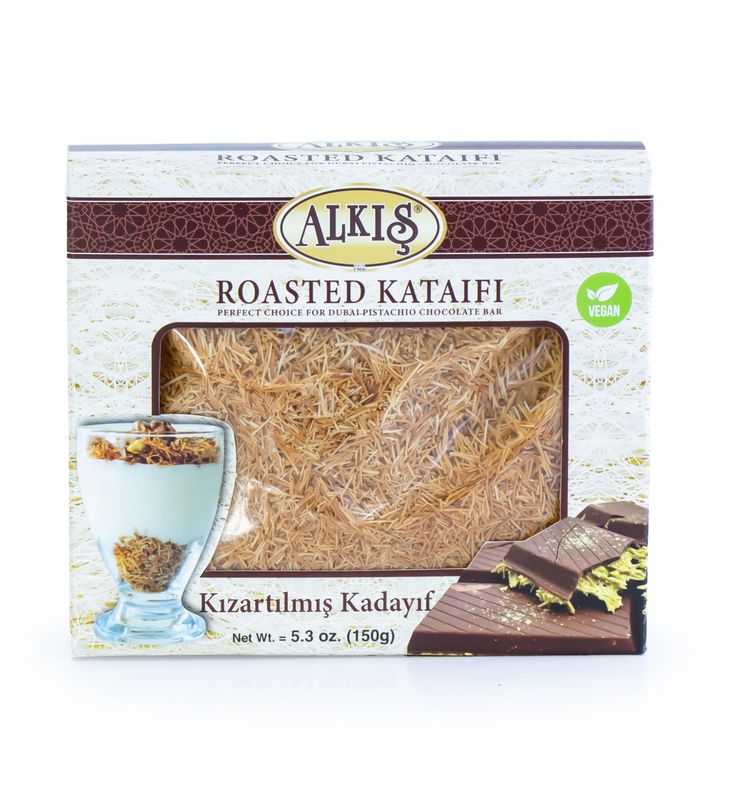 Kataifi, Premium Roasted Kataifi 5.3 oz. (150 gr), Ingredient of Dubai Chocolate Bar Pistachio, Knafeh, Shredded Fillo Dough, Phyllo Dough