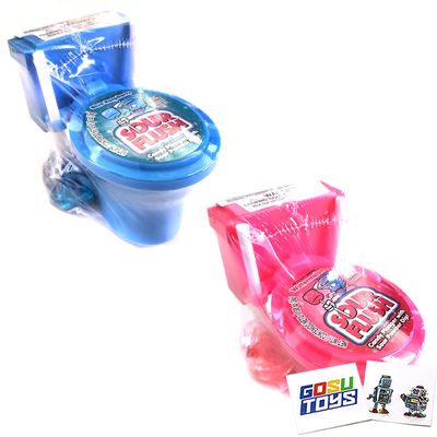 Kidsmania Sour Flush Candy Plunger with Sour Powder Dip (2 Pack) and 2 Gosutoys Stickers
