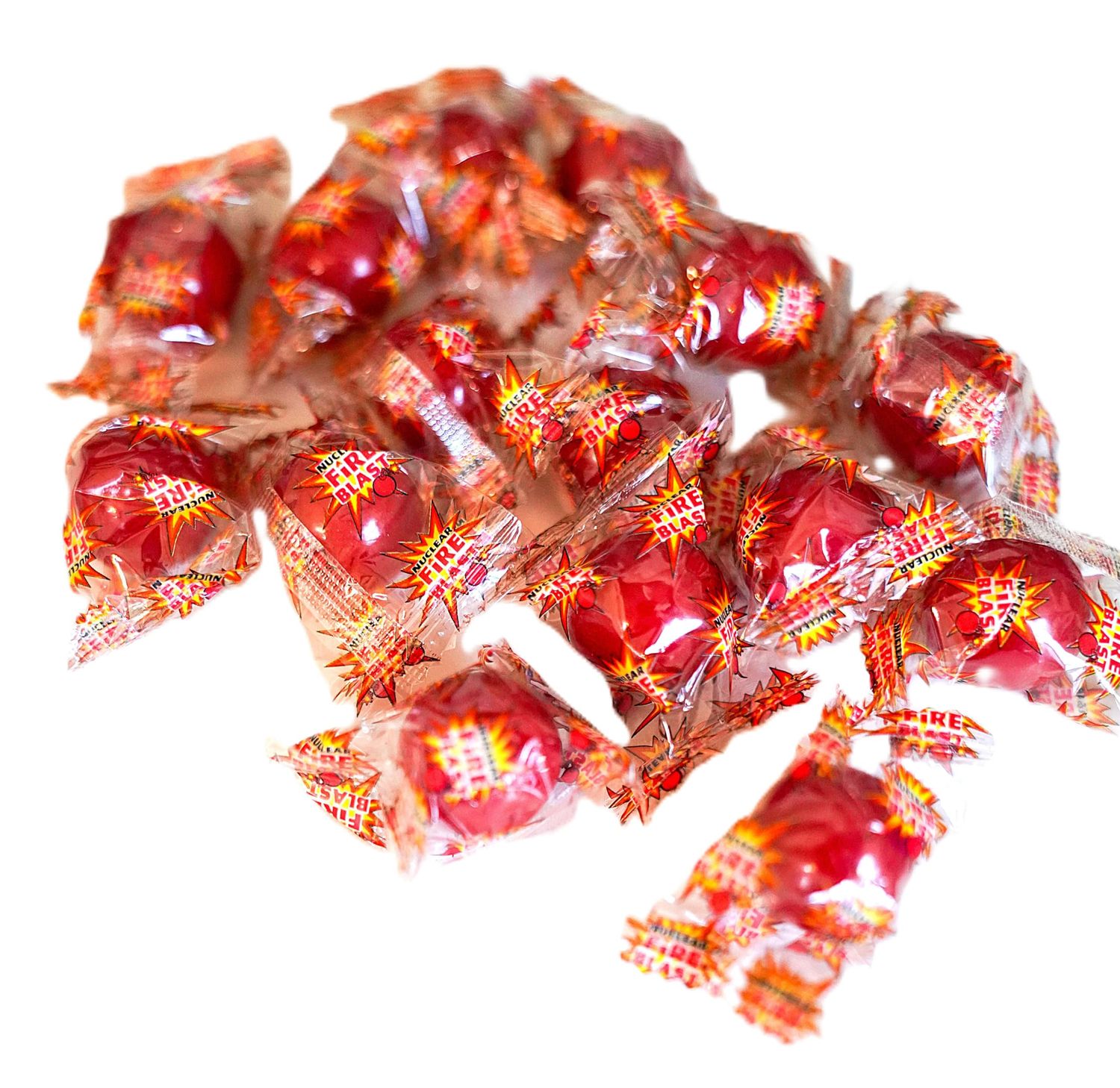 Hot Spicy Cinnamon Hard Candy - 50 Pieces of Fiery Red Hot Individually Wrapped Suckers