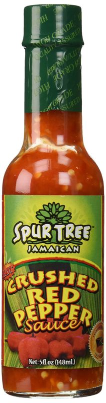 Spur Tree Crushed Red Pepper Sauce - Organic Crushed Red Pepper Sauce for an Authentic Jamaican Experience - Organic Red Pepper Sauce to Spice Up Your Dish (5 Oz, 2 Pack)