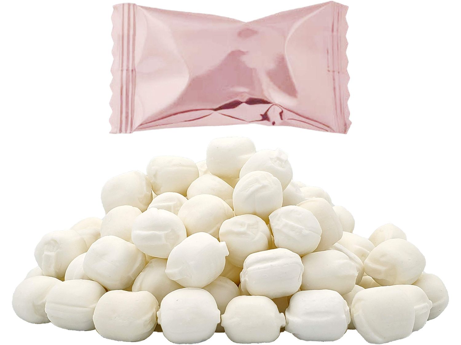 Fruidles Rose Gold Buttermints, Mint Candies, After Dinner Mints, Butter Mint Candy, Fat-Free, Kosher Certified, Individually Wrapped (55 Pieces)