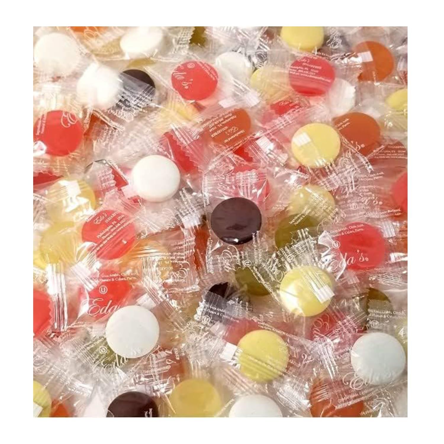 Eda&#39;s Sugar Free Tropical Mix Hard Candies 1 LB Individually Wrapped - Bistras (1 LB)