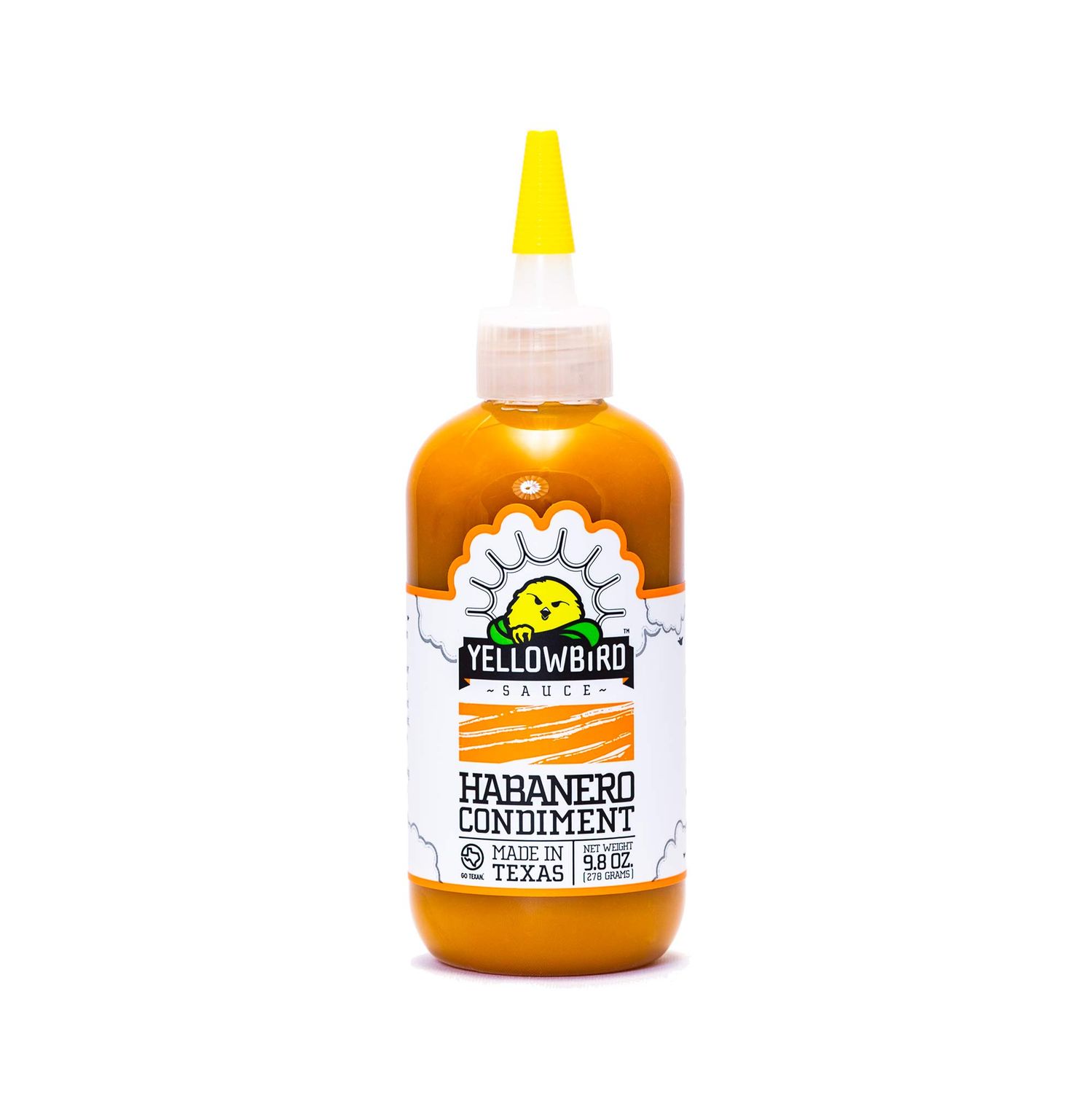 Habanero Hot Sauce by Yellowbird Foods, All Natural, Non-GMO, 9.8 oz bottle, 6-Pack