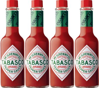 Tabasco Original Flavor Pepper Sauce 2 oz (Pack of 4)