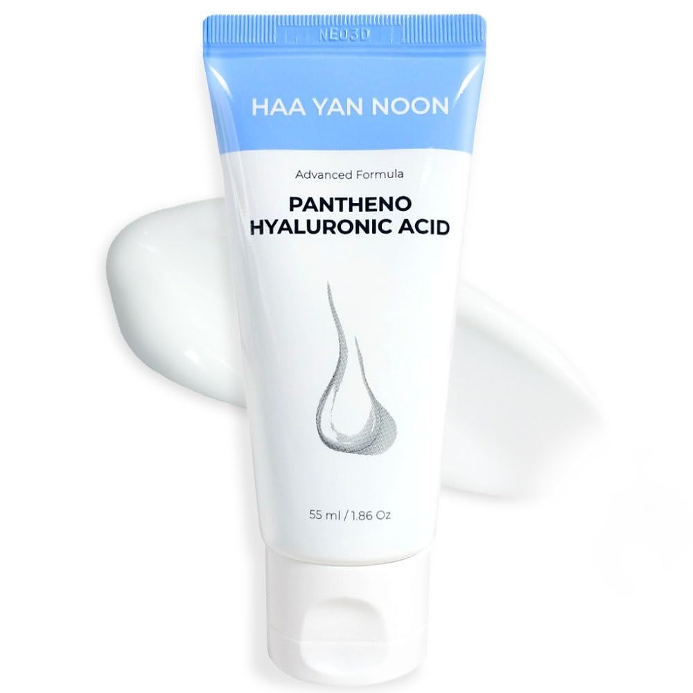 HAA YAN NOON Pantheno Hyaluronic Acid Rich Cream 1.86 Oz / 55ml, with Hyaluronic Acid,Panthenol, Centella &amp; Deep moisturizing, Skin Barrier, Korean Skincare