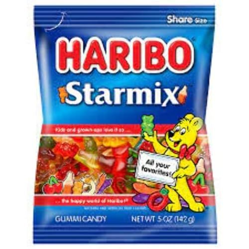 Haribo Gummi Candy, Starmix, 5 oz