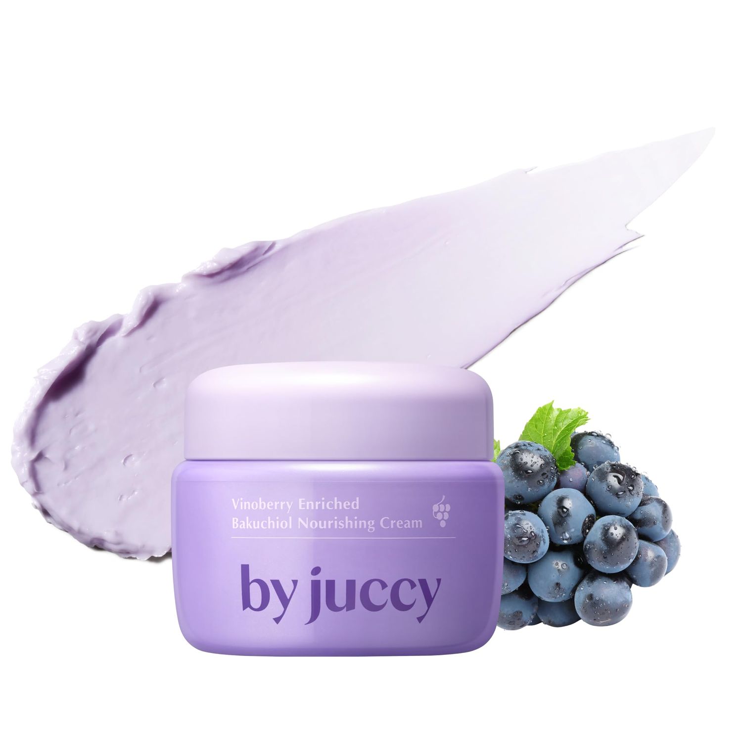 By Juccy Vinoberry Enriched Bakuchiol Nourishing CreamBoosting Firmness, Elasticity and Deep HydrationBakuchiol, Viniferatrol, Panthenol Korean Moisturizer, Korean Skincare 1.85 Fl.oz