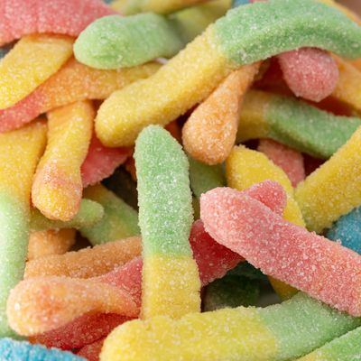 Sour Gummy Worms Candy - 11 Ounce Pack - Neon Crawlers - Assorted Fruit Flavors