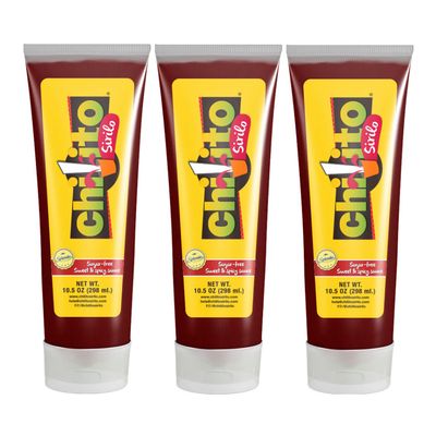 Chilito Sirilo 10.5 oz (Pack of 3). Delicious blend of Spicy, Sweet and Salty Sauce. Sweetened with Splenda.