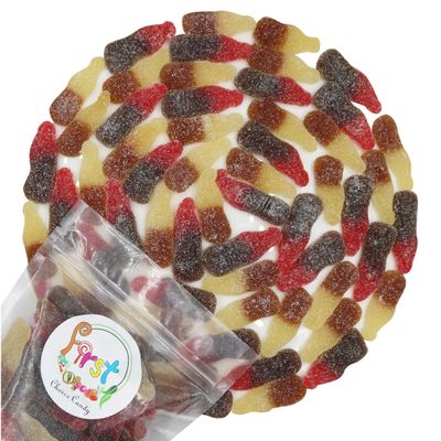 FirstChoiceCandy Gummy Cola Bottles (Sour Mix, 2 Pound (Pack of 1))