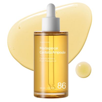 TOSOWOONG Madagascar Centella 86% Ampoule with 860,048ppm Centella Asiatica, Soothing, Calming, Facial Serum for face, for All Skin Types, Korean Skin Care, 100ml, 3.38fl.oz.
