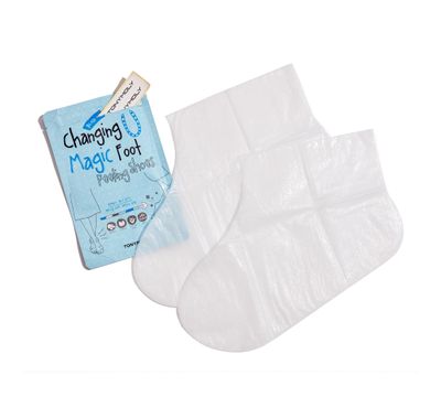 TONYMOLY Changing U Magic Foot Peeling Shoes, Gentle Exfoliating Korean Beauty Foot Mask for Smooth Skin, Removes Dead Skin,10 Pack