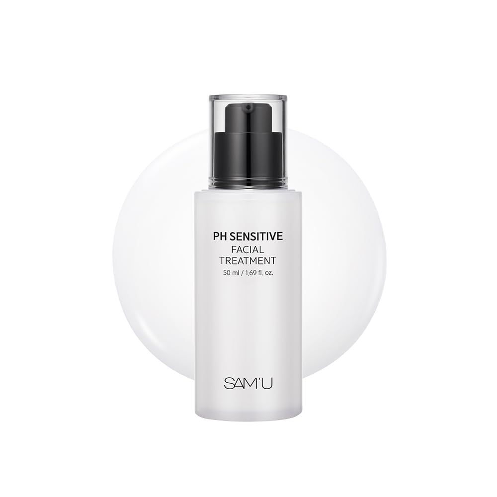 SAM&#39;U pH Sensitive Facial Treatment - Nourishing, Hydrating Facial Treatment with Ceramides - Korean Skin Care Treatment Face Serum - 1.69 Fl Oz