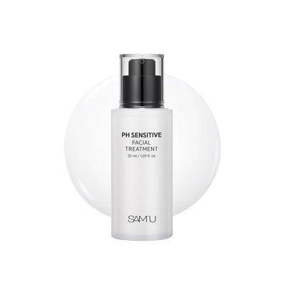 SAM&#39;U pH Sensitive Facial Treatment - Nourishing, Hydrating Facial Treatment with Ceramides - Korean Skin Care Treatment Face Serum - 1.69 Fl Oz