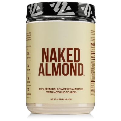 Naked Almond Protein Powder from US Farms, Only 1 Ingredient, Vegan, Gluten-Free, No Additives, No Salt, No Sugar - 38 Servings - 1.5LB