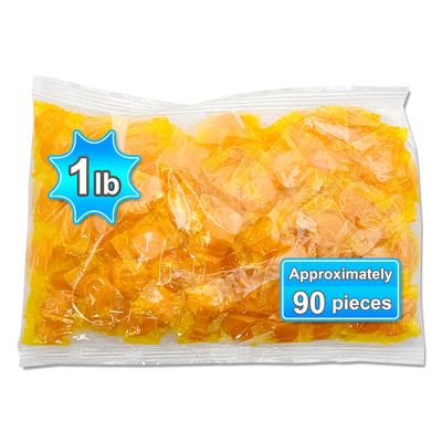 Shippedfast Individually Wrapped Hard Candy Disc and Sealed (1 LB), Made with Natural Sugar, Classic Butterscotch - 1 Pound