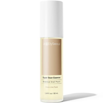 Bean Essence Face Repair Serum: Facial Hydrating &amp; Glowing Botanical Snail Mucin for Glass-Like Skin from Korean Skincare, 1.69 fl. oz / 50mL