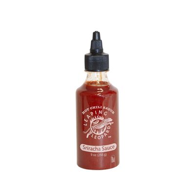 Leaping Leopard Sriracha Hot Chili Sauce, Thai Chili Garlic Hot Sauce, Non-Gmo, Gluten Free Hot Sauce, Sriracha Sauce for Salads, Dips, Marinades and More (9oz)