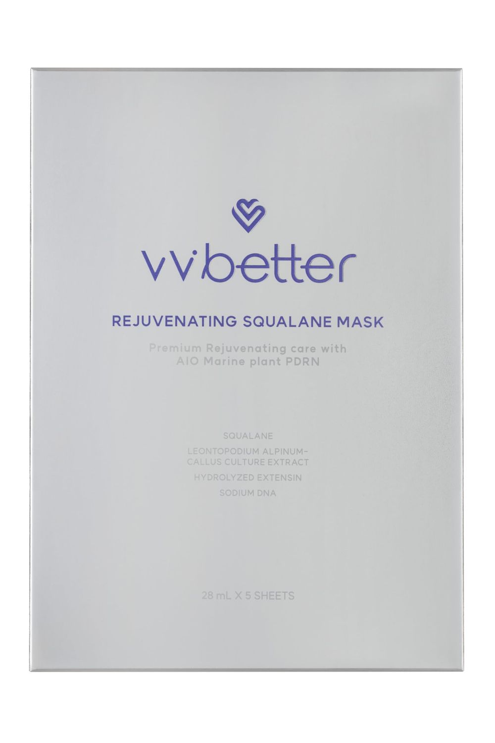 VVBETTER Squalane Face Mask, Korean Moisturizing Mask Sheet for Sensitive Skin, Hypoallergenic &amp; Vegan