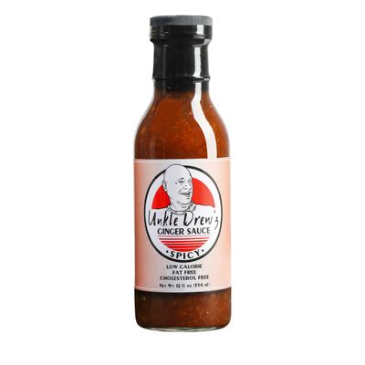Unkle Drew&#39;z Ginger Sauce, Dressing and Marinade, 12 fl oz, Spicy