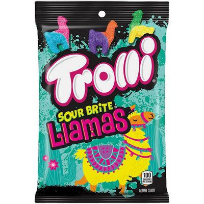 Trolli Sour Brite Llamas Gummi Candy, 4.25 Ounce (4 Bags)
