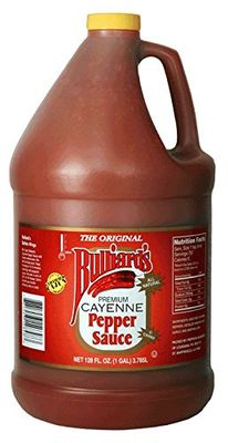 BULLIARDS CAYENNE PEPPER SAUCE 1 Gallon BULLIARDS PREMIUM EXTRA HOT CAYENNE PEPPER SAUCE