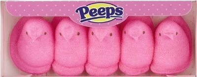 Marshmallow Pink Peeps Chicks 5 count (3 Pack)