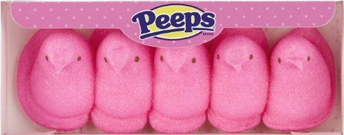 Marshmallow Pink Peeps Chicks 5 count (3 Pack)