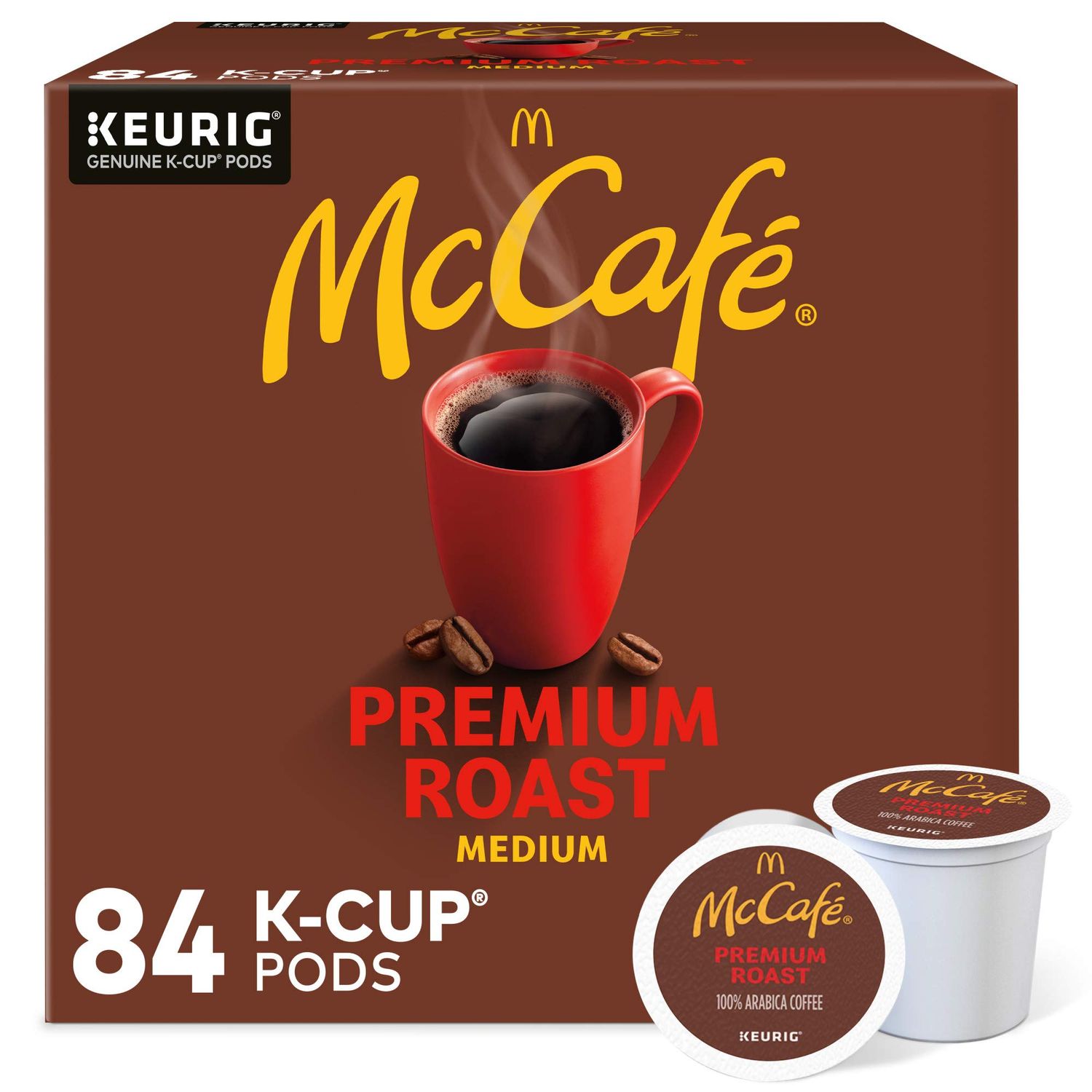 McCafe Premium Medium Roast K-Cup Coffee Pods, Premium Roast, 84 Count