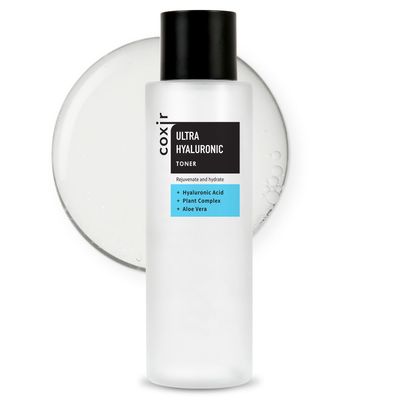 coxir Ultra HYALURONIC Acid Toner HYDRATION-14-Complex Hydrating, Smoothing, Calming, Moisturizing, Paraben Free, Cruelty Free, Korean Skin Care 150ml/5.07 fl.oz.