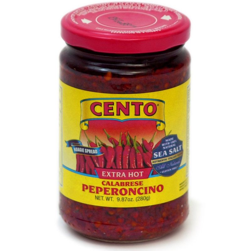 Cento Extra Hot Calabrese Pepperoncino Hoagie Spread, 9.87 Ounce