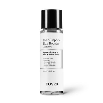 COSRX Mini-Sized 6X Peptide Collagen Booster Toner Serum 1 Fl Oz, Niacinamide &amp; Hyaluronic Acid, Facial Serum, Travel Essentials, Korean Skin Care
