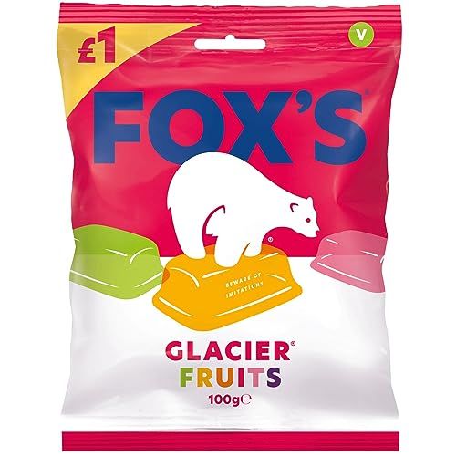 Foxs Glacier Fruits Bag, 3.52oz (100g) Pack of 3