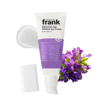 Excuse My Frank Bakuchiol Age Defense Eyecream, Korean Eye Cream, Gentle Cream, Natural Retinol, Dark Circles Puffiness &amp; Firming, Anti Aging, Wrinkle Care, Fragrance Free, Vegan1.01fl oz