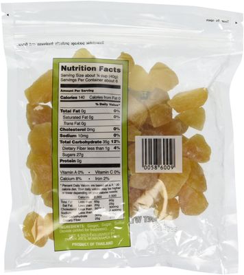 Trader Joe's Uncrystallized Candied Ginger, 2 Packages