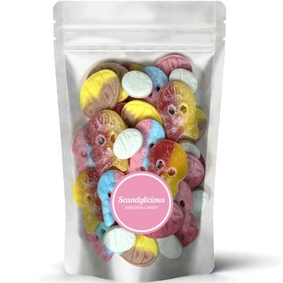 Bubs Swedish Candy Mix (1 LB, Fruity, Fizzy, Sour &amp; Sweet)