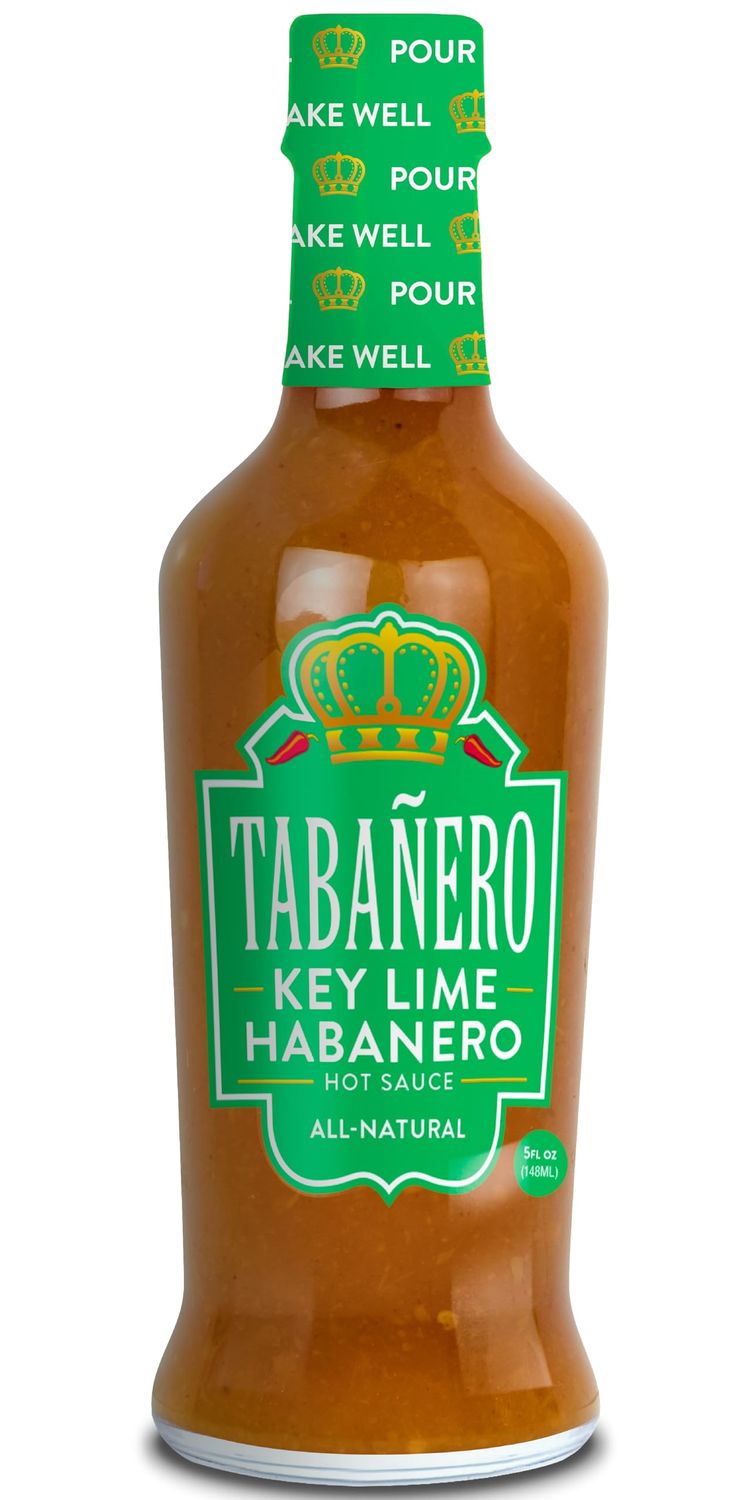Key Lime Habanero Hot Sauce by Tabaero, Gourmet Hot Sauce, Hot Sauce Gifts, All Natural, Gluten Free, Vegan, Kosher, Made in the USA, 5 oz. Bottle