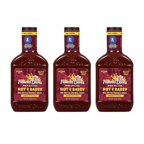 Famous Dave&#39;s - 3 pck, Hot &amp; Sassy BBQ Sauce (60 oz.)